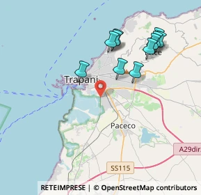 Mappa SP Erice-Trapani, 91100 Trapani TP, Italia (4.39364)