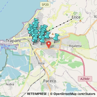 Mappa Via delle Oreadi, 91100 Trapani TP, Italia (1.659)