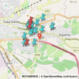 Mappa Strada Mazara Erice, 91100 Trapani TP, Italia (0.846)