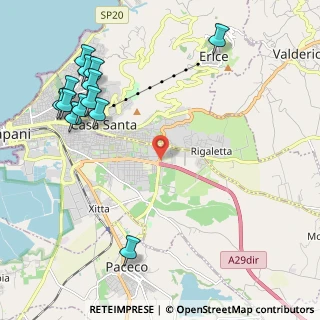 Mappa Strada Mazara Erice, 91100 Trapani TP, Italia (3.05308)
