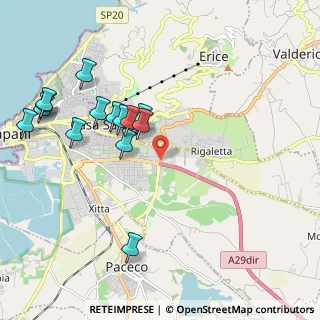 Mappa Strada Mazara Erice, 91100 Trapani TP, Italia (2.46286)