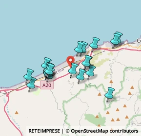 Mappa Via del Re, 90010 Lascari PA, Italia (3.4685)