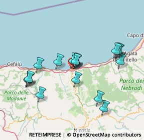 Mappa SS 113 km 153+750, 98077 Santo Stefano di Camastra ME, Italia (15.61471)