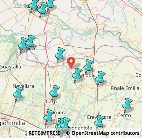 Mappa Via A. Gelatti, 41033 Concordia Sulla Secchia MO, Italia (23.4425)