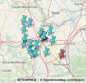 Mappa 15100 Alessandria AL, Italia (10.5595)