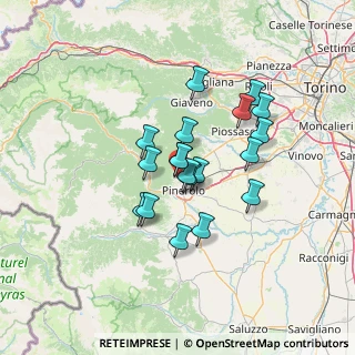 Mappa Strada delle Cascine, 10064 Pinerolo TO, Italia (10.40842)