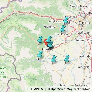 Mappa Strada delle Cascine, 10064 Pinerolo TO, Italia (9.37545)