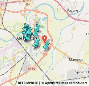 Mappa Via Marengo, 15100 Alessandria AL, Italia (1.53368)