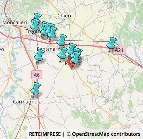 Mappa Via Fonte Antico, 10046 Poirino TO, Italia (6.61533)