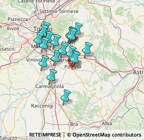 Mappa Via Fonte Antico, 10046 Poirino TO, Italia (11.384)