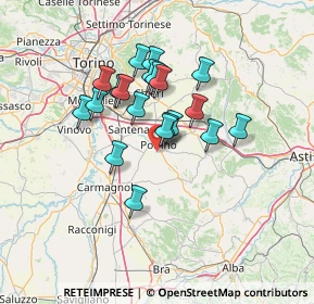 Mappa Via Fonte Antico, 10046 Poirino TO, Italia (10.8515)