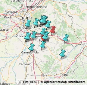 Mappa Via Fonte Antico, 10046 Poirino TO, Italia (10.3495)