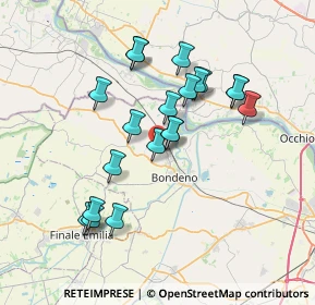 Mappa Via Bassa, 44012 Bondeno FE, Italia (6.611)