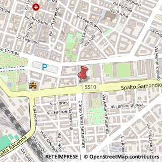 Mappa Corso T. Borsalino, 38, 15121 Alessandria, Alessandria (Piemonte)