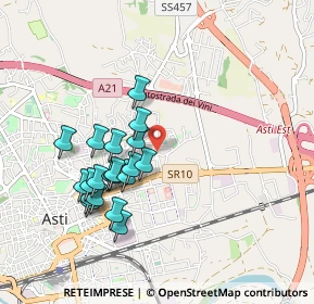 Mappa Via A. Monti, 14100 Asti AT, Italia (0.8565)