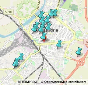 Mappa Via Mondovì, 15100 Alessandria AL, Italia (0.91875)