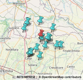 Mappa Via Roberto Longhi, 41033 Concordia Sulla Secchia MO, Italia (10.6405)