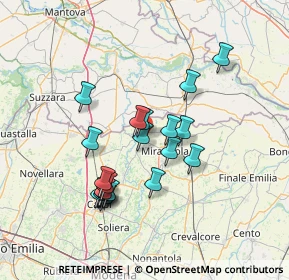 Mappa Via Roberto Longhi, 41033 Concordia Sulla Secchia MO, Italia (12.6725)
