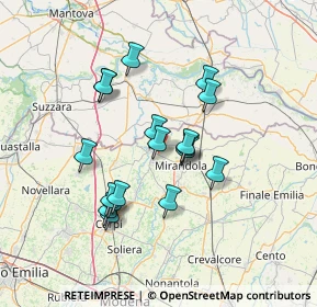 Mappa Via Roberto Longhi, 41033 Concordia Sulla Secchia MO, Italia (12.145)