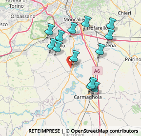 Mappa , 10041 Carignano TO, Italia (6.88077)