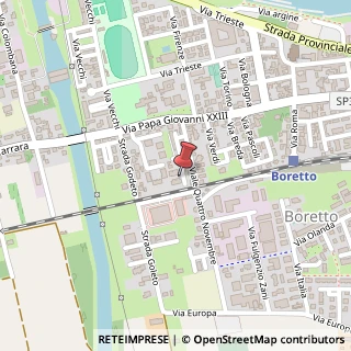 Mappa Via IV Novembre, 18E, 42022 Boretto, Reggio nell'Emilia (Emilia Romagna)