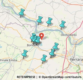 Mappa Via Cavo Napoleonico, 44012 Bondeno FE, Italia (6.34143)