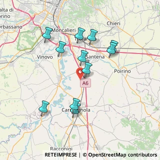Mappa Via Borgo Cornalese, 10029 Villastellone TO, Italia (7.4)