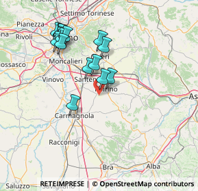 Mappa Via Cascina Mizzina, 10046 Poirino TO, Italia (14.66063)