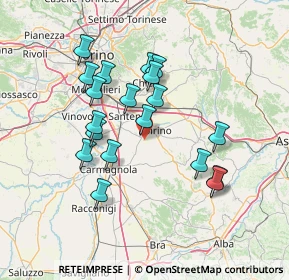 Mappa Via Cascina Mizzina, 10046 Poirino TO, Italia (13.07947)