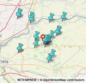 Mappa Via Bellagrande, 44034 Copparo FE, Italia (6.1245)