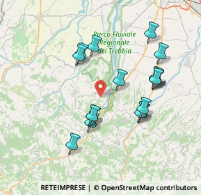 Mappa Localita' S. Rocco, 29027 Podenzano PC, Italia (7.21941)