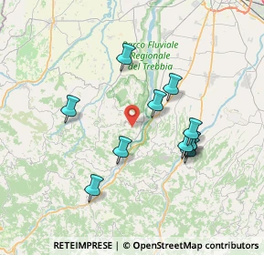 Mappa Localita' S. Rocco, 29027 Podenzano PC, Italia (6.71909)