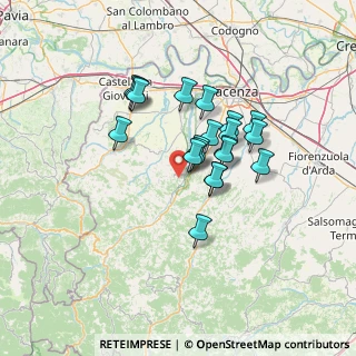 Mappa Localita' S. Rocco, 29027 Podenzano PC, Italia (10.569)