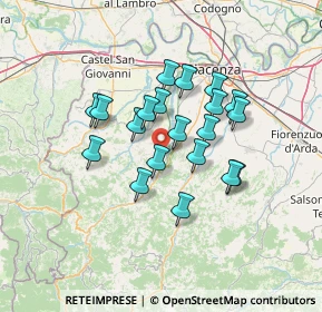 Mappa Localita' S. Rocco, 29027 Podenzano PC, Italia (10.843)