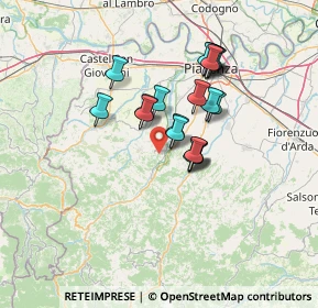 Mappa Localita' S. Rocco, 29027 Podenzano PC, Italia (10.9135)