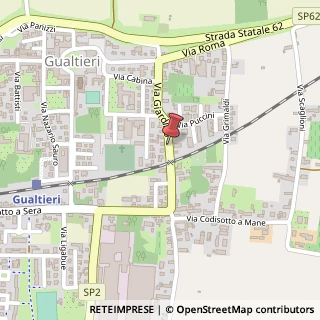 Mappa Via giardino 49, 42044 Gualtieri, Reggio nell'Emilia (Emilia Romagna)