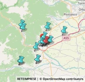 Mappa Strada ai Losani, 10064 Pinerolo TO, Italia (5.38471)