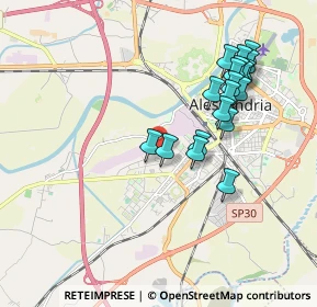 Mappa Via Umberto Giordano, 15100 Alessandria AL, Italia (1.87263)