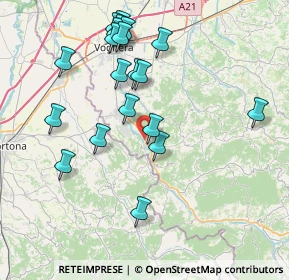 Mappa Via Garibaldi Strada Statale 461 del Penice, 27052 Godiasco Salice Terme PV, Italia (8.203)