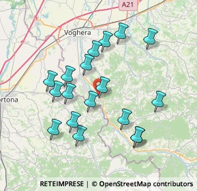 Mappa Via Garibaldi Strada Statale 461 del Penice, 27052 Godiasco Salice Terme PV, Italia (7.15722)