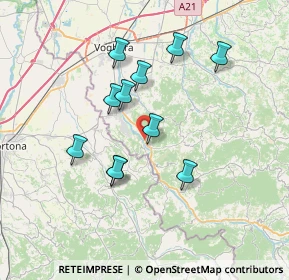 Mappa Via Garibaldi Strada Statale 461 del Penice, 27052 Godiasco Salice Terme PV, Italia (6.38)