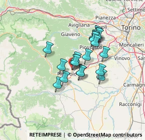 Mappa Via del Gibuti, 10064 Pinerolo TO, Italia (9.643)