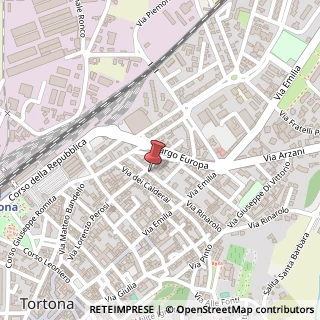 Mappa Via Pellizza da Volpedo,  50, 15057 Tortona, Alessandria (Piemonte)