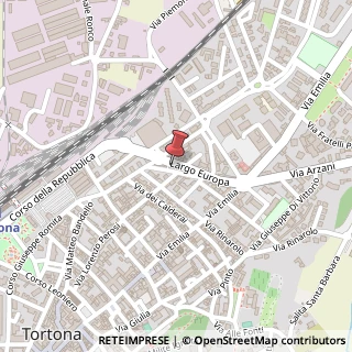 Mappa Via Largo Europa, 70, 15057 Tortona, Alessandria (Piemonte)