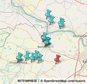 Mappa Via Arrigo Osti, 44012 Bondeno FE, Italia (6.81)