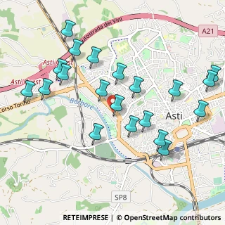 Mappa SS 10, 14100 Asti AT, Italia (1.088)