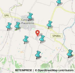 Mappa Via Zona Industriale Predaglie, 29013 Carpaneto piacentino PC, Italia (2.49909)