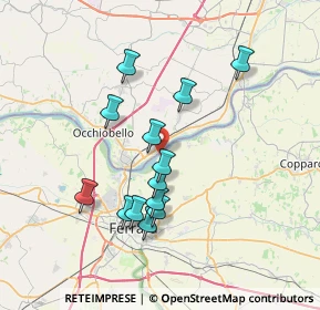 Mappa Via Fausto Coppi, 44123 Ferrara FE, Italia (6.55231)