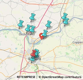 Mappa Via Fausto Coppi, 44123 Ferrara FE, Italia (7.1925)