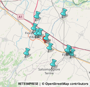 Mappa Via Guglielmo Marconi, 29010 Alseno PC, Italia (6.68917)